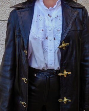 Leather Coat / Altered